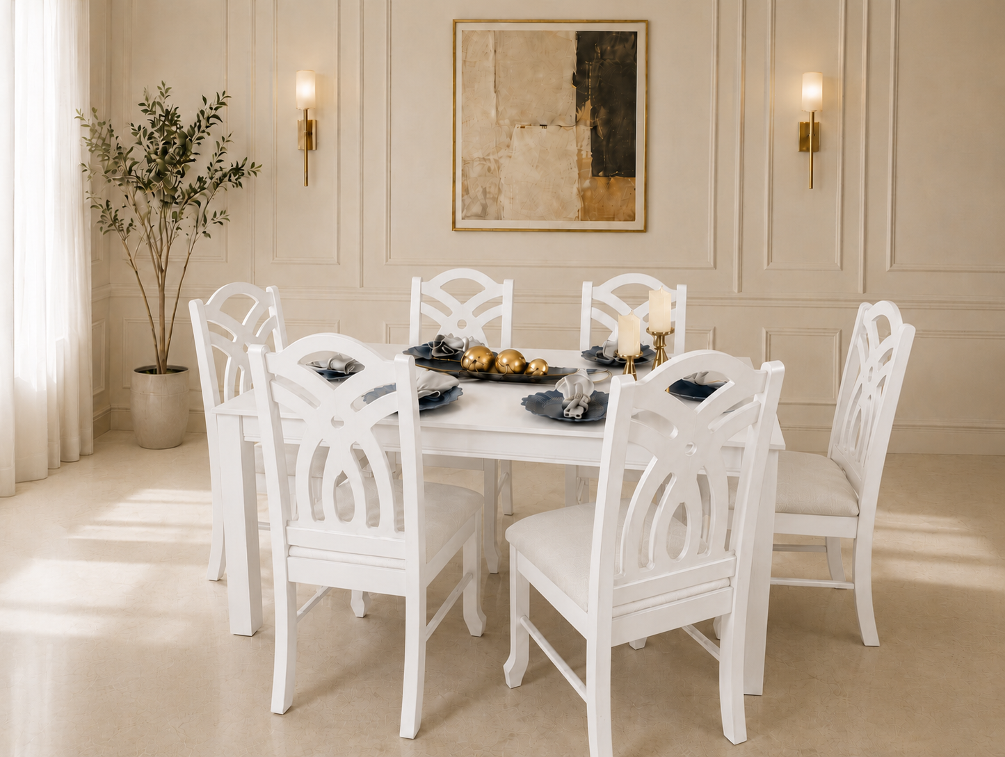 Comedor Elegante de 6 Sillas Standard
