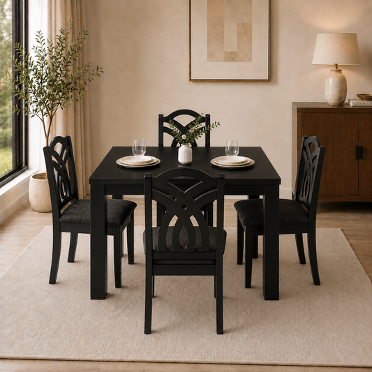 Comedor Elegante de 4 Sillas Standard