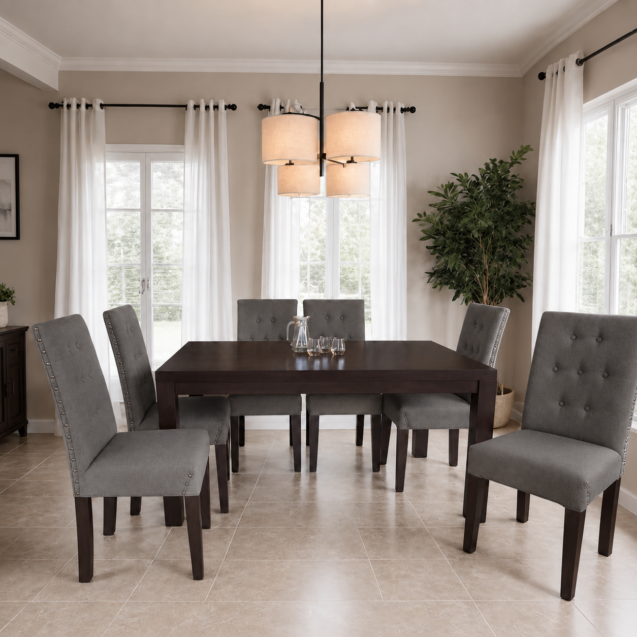 Comedor Venecia Plus de 6 Sillas Standard