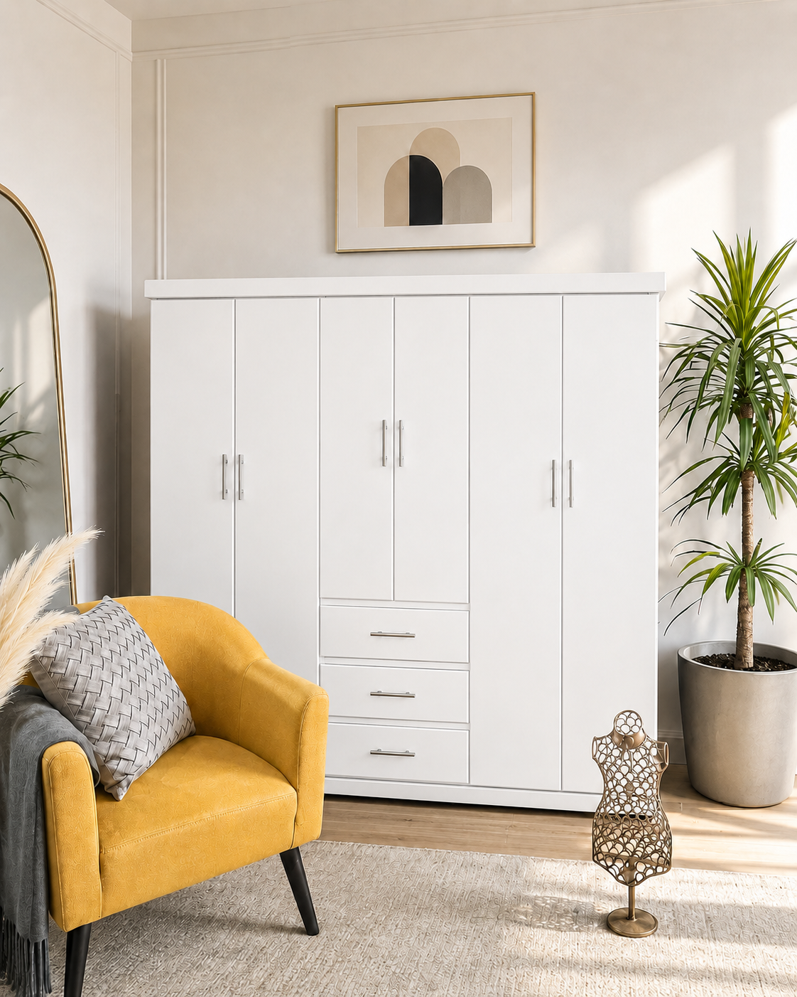 Closet Caleb de 70 con Puertas y Rieles